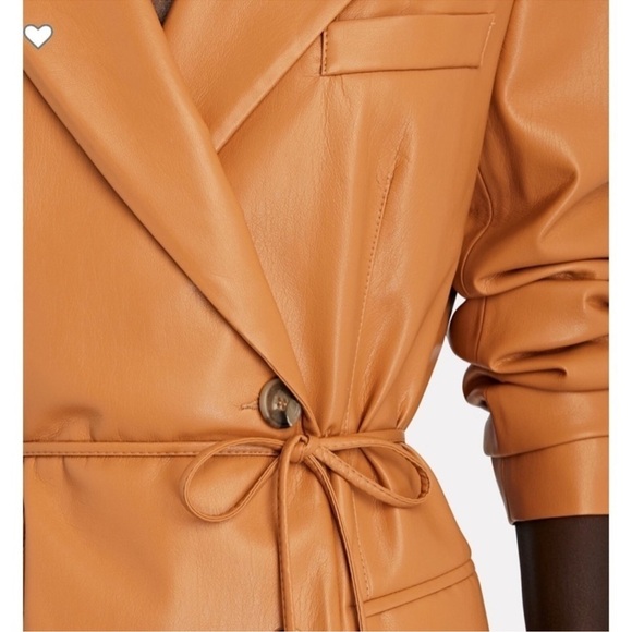 NANUSHKA Remi Vegan Leather Blazer Dress - Picture 3 of 8